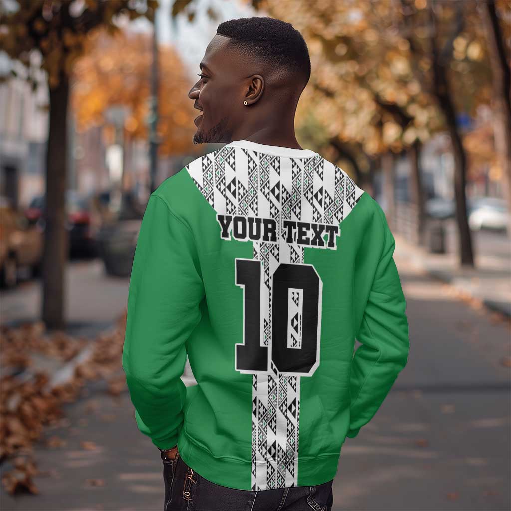 Custom Nigeria National Football Sweatshirt Inspired Retro Style - African Pride