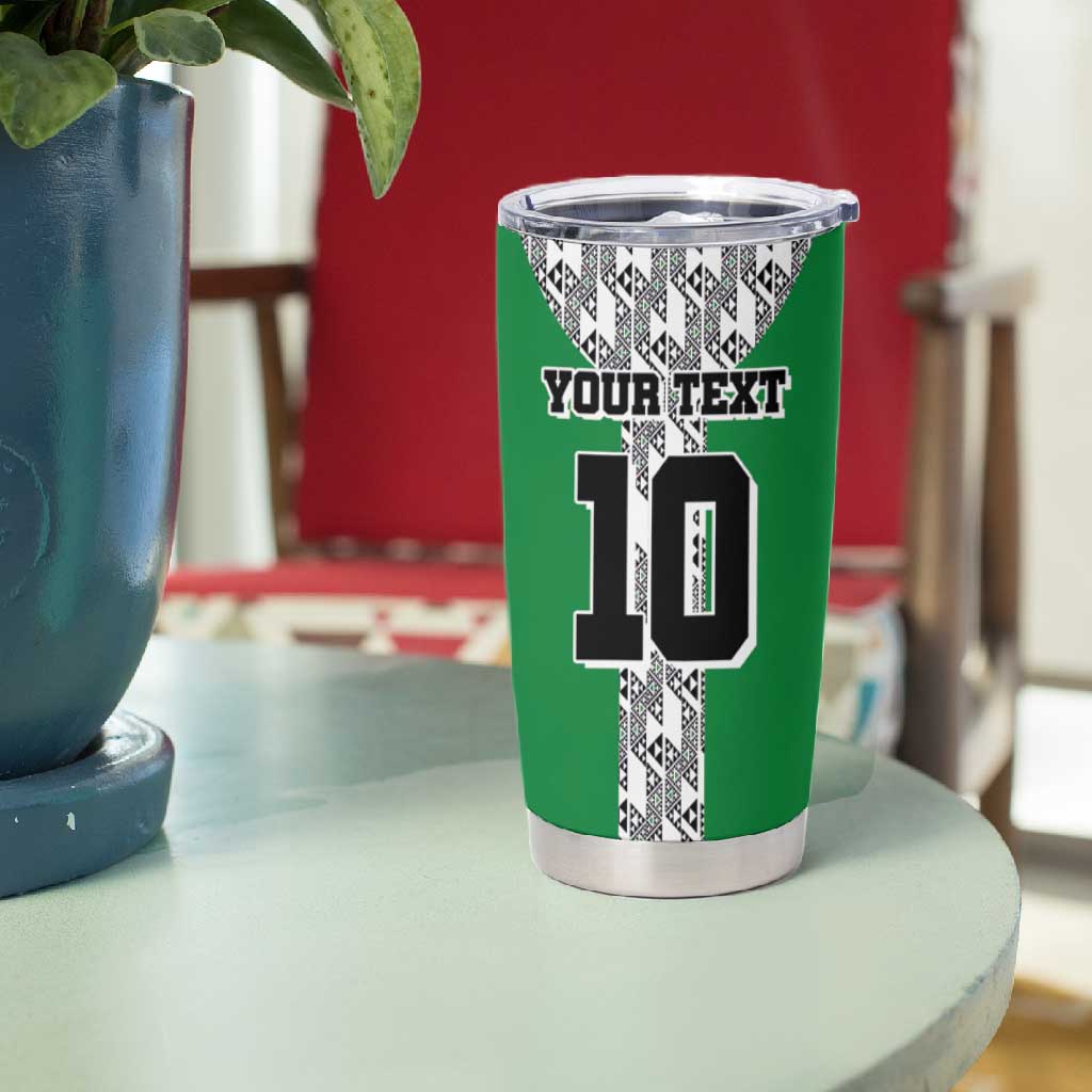 Custom Nigeria National Football Tumbler Cup Inspired Retro Style - African Pride