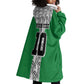 Custom Nigeria National Football Wearable Blanket Hoodie Inspired Retro Style - African Pride