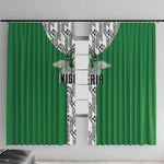 Nigeria National Football Window Curtain Inspired Retro Style - African Pride