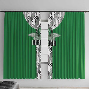 Nigeria National Football Window Curtain Inspired Retro Style - African Pride