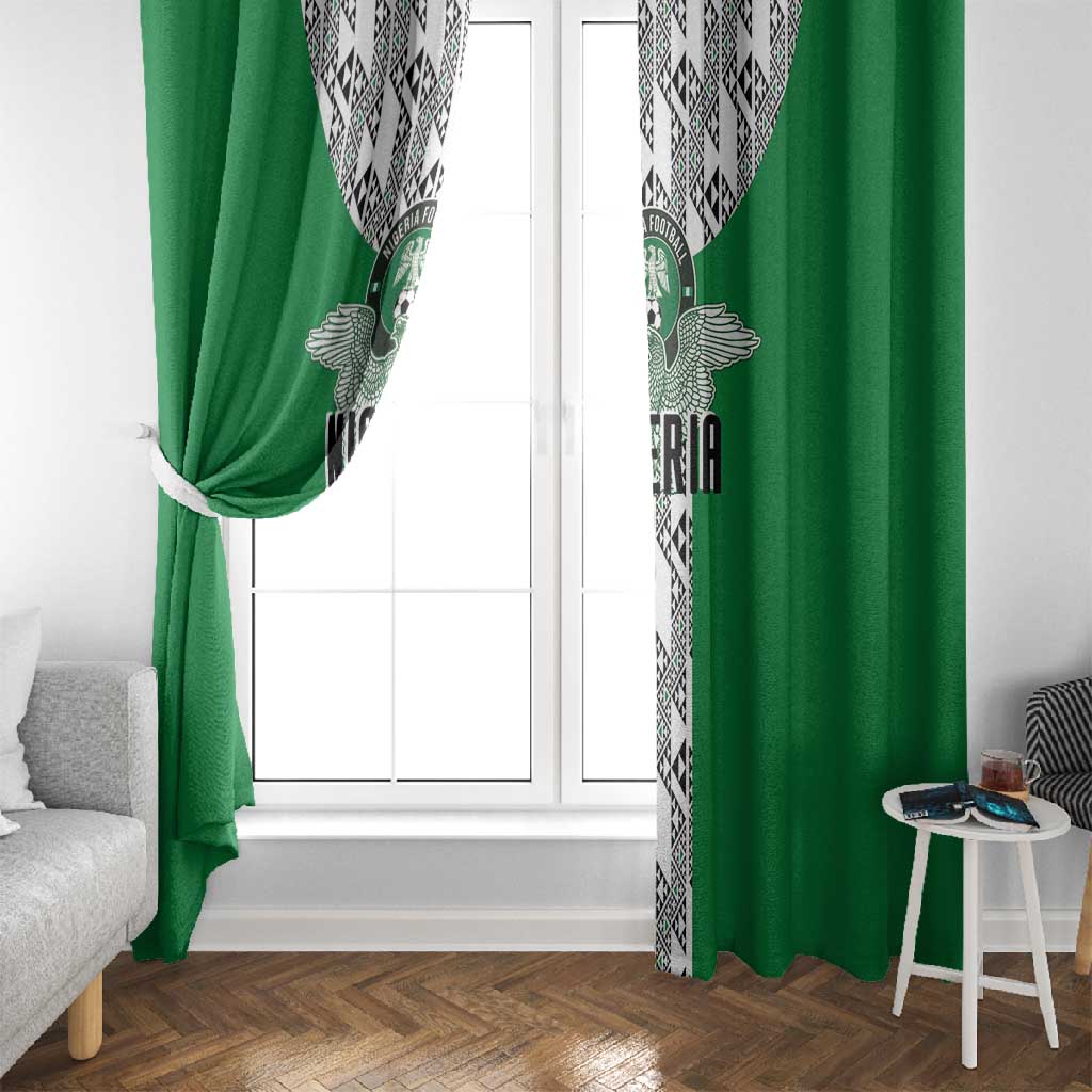 Nigeria National Football Window Curtain Inspired Retro Style - African Pride