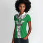 Custom Nigeria National Football Women Polo Shirt Inspired Retro Style - African Pride