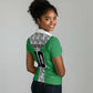 Custom Nigeria National Football Women Polo Shirt Inspired Retro Style - African Pride