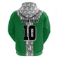 Custom Nigeria National Football Zip Hoodie Inspired Retro Style - African Pride