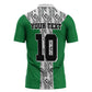 Custom Nigeria National Football Zipper Polo Shirt Inspired Retro Style - African Pride
