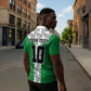 Custom Nigeria National Football Zipper Polo Shirt Inspired Retro Style - African Pride