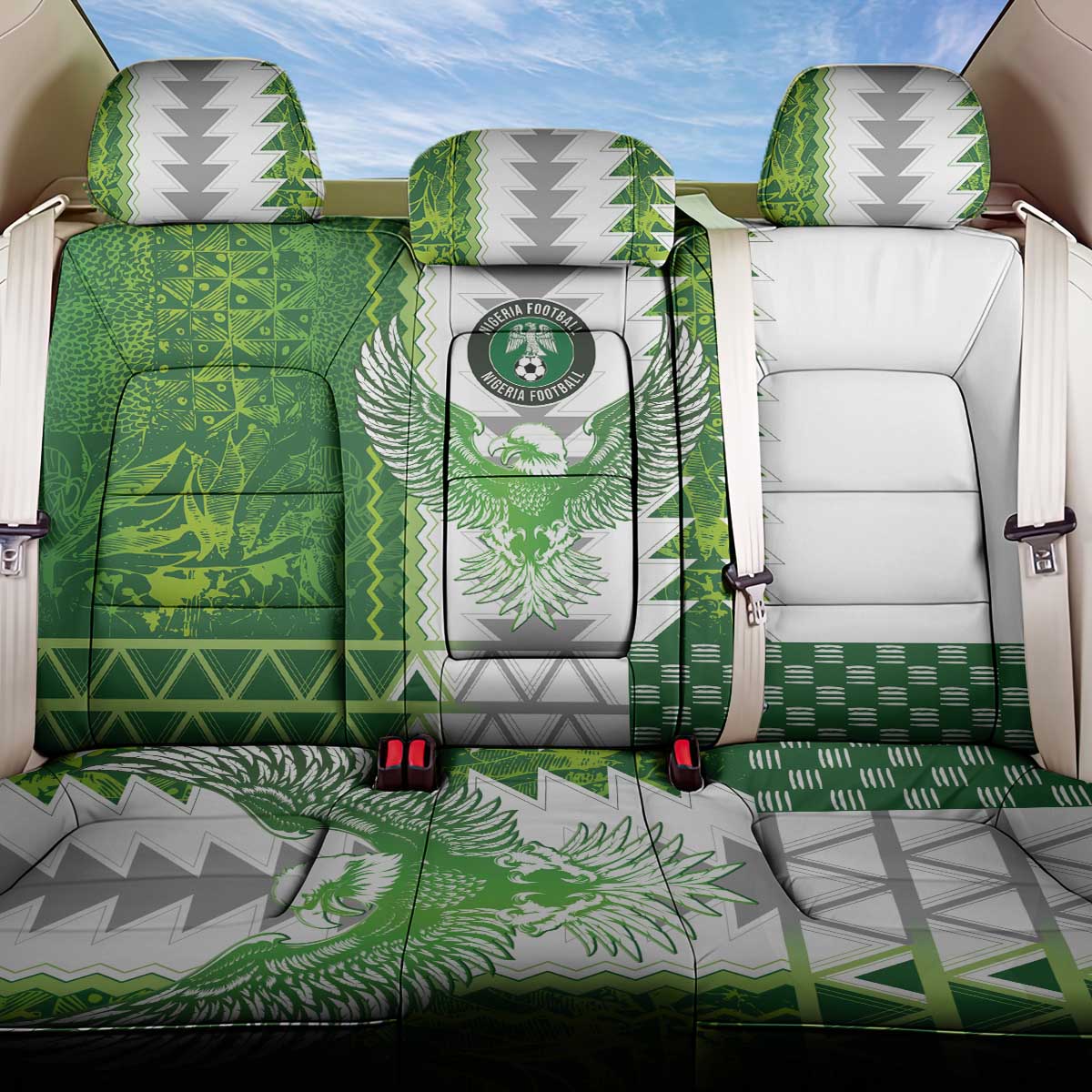 Nigeria National Football Back Car Seat Cover Naija Super Eagles - African Pride