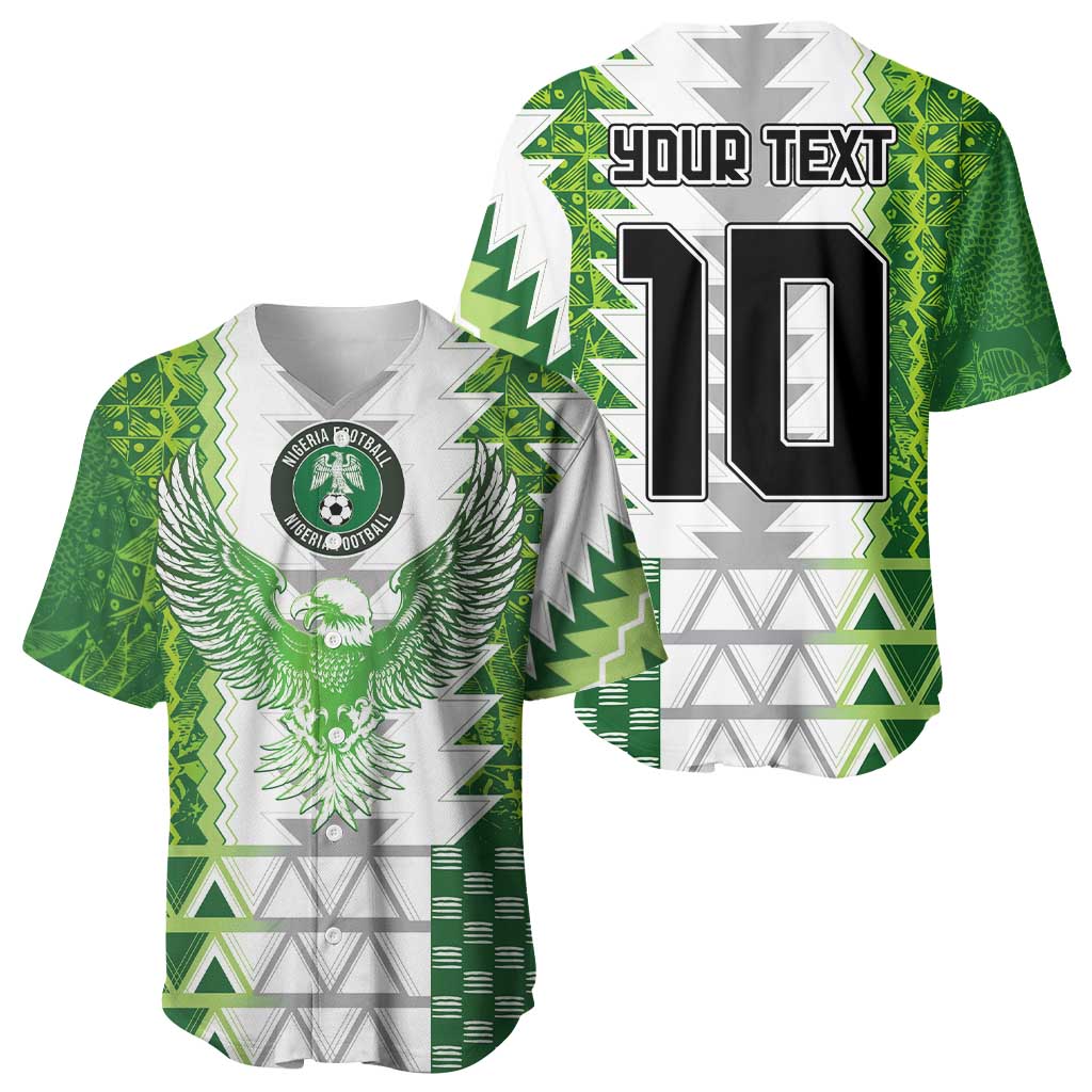 Custom Nigeria National Football Baseball Jersey Naija Super Eagles - African Pride
