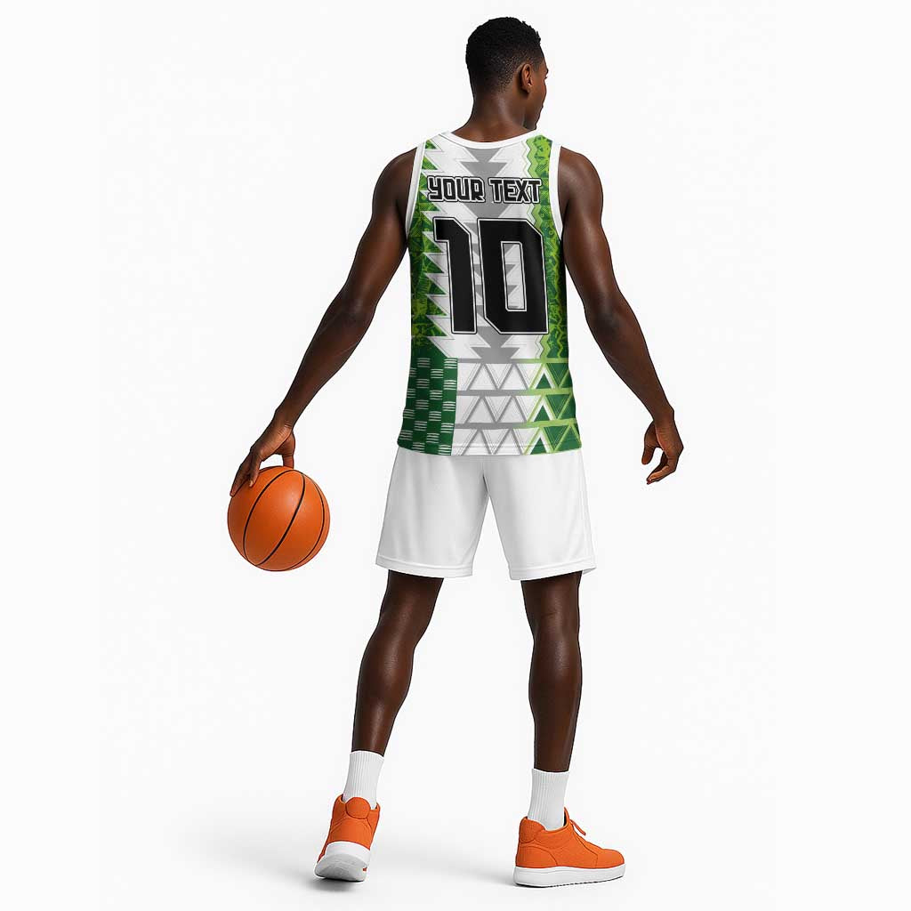 Custom Nigeria National Football Basketball Jersey Naija Super Eagles - African Pride