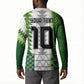 Custom Nigeria National Football Button Sweatshirt Naija Super Eagles
