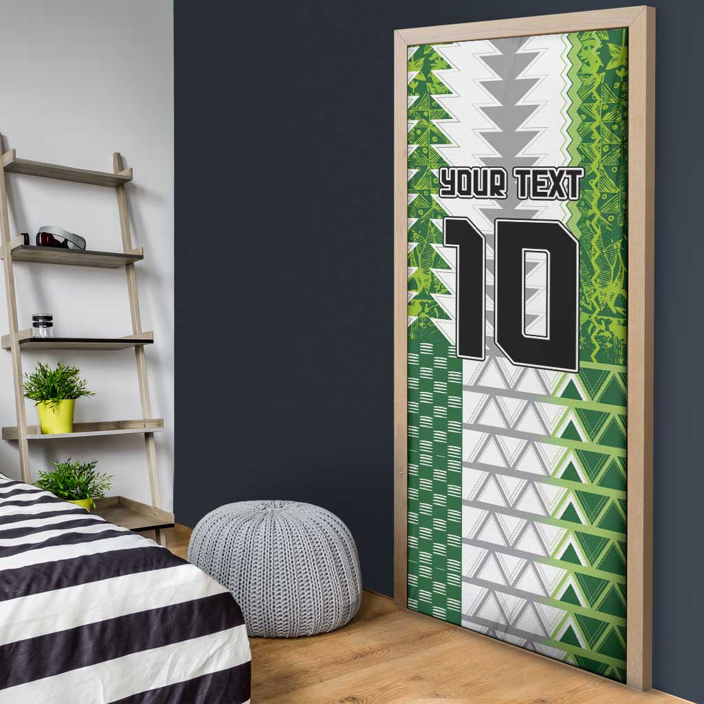 Custom Nigeria National Football Door Cover Naija Super Eagles - African Pride