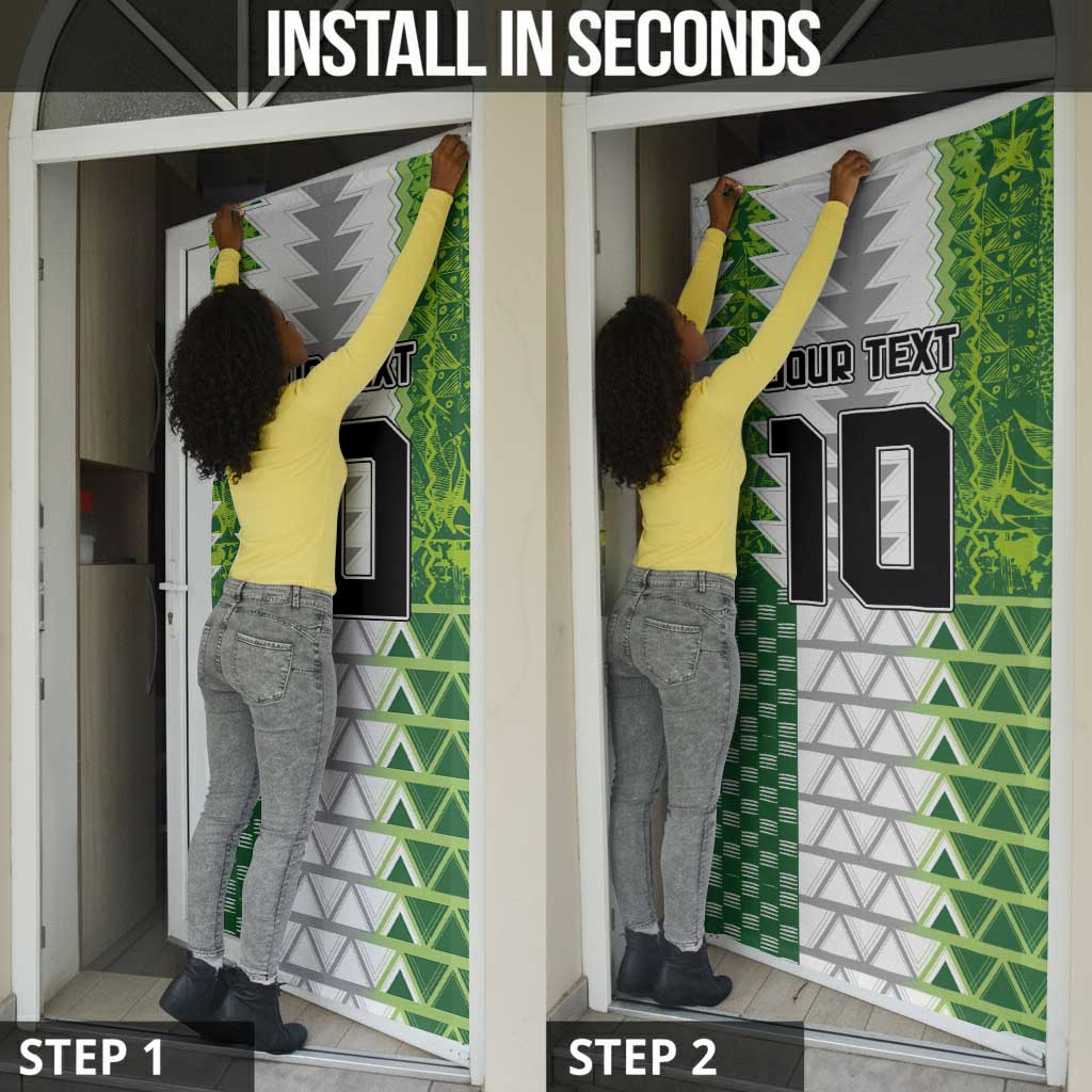 Custom Nigeria National Football Door Cover Naija Super Eagles - African Pride
