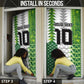 Custom Nigeria National Football Door Cover Naija Super Eagles - African Pride