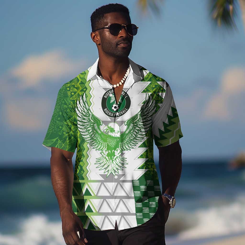 Custom Nigeria National Football Hawaiian Shirt Naija Super Eagles - African Pride