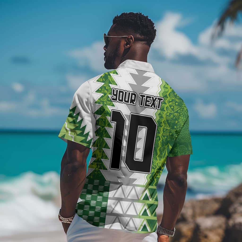 Custom Nigeria National Football Hawaiian Shirt Naija Super Eagles - African Pride