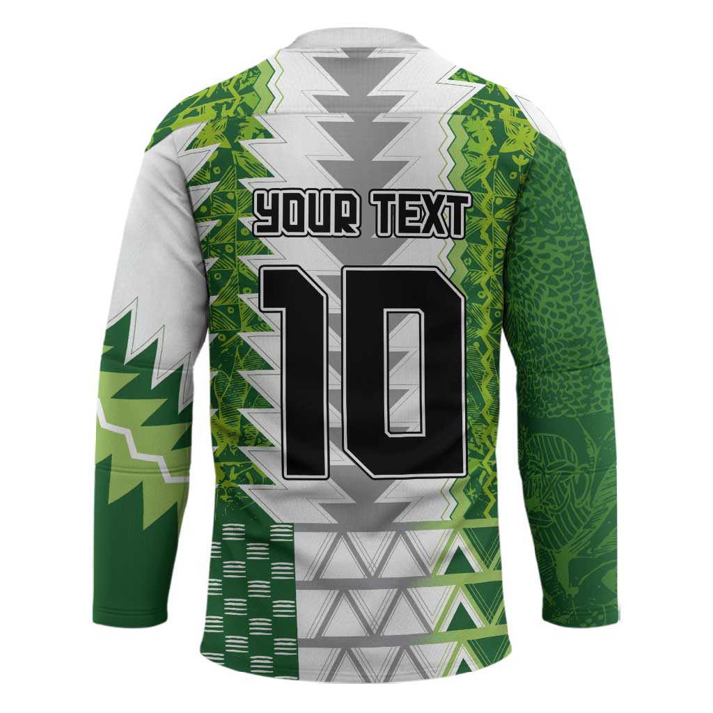 Custom Nigeria National Football Hockey Jersey Naija Super Eagles - African Pride