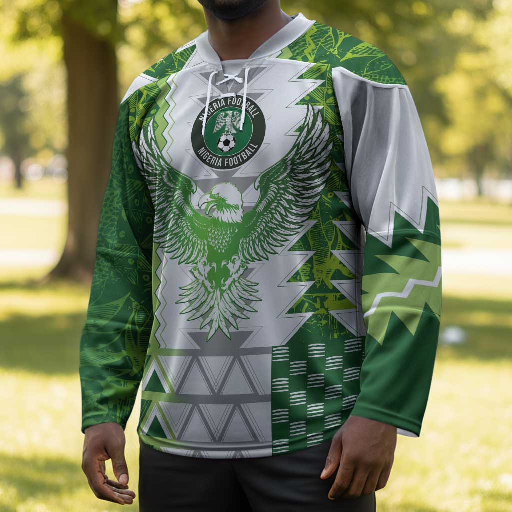 Custom Nigeria National Football Hockey Jersey Naija Super Eagles - African Pride