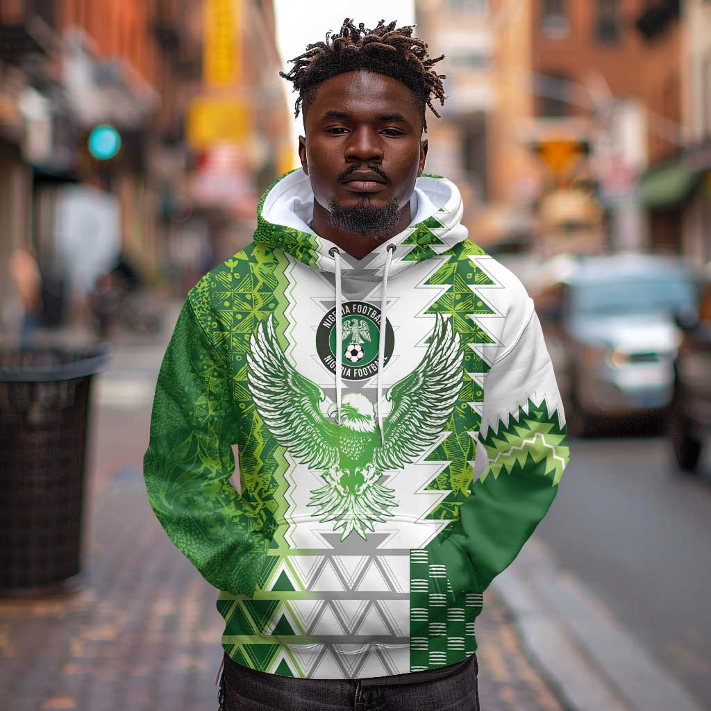Custom Nigeria National Football Hoodie Naija Super Eagles - African Pride