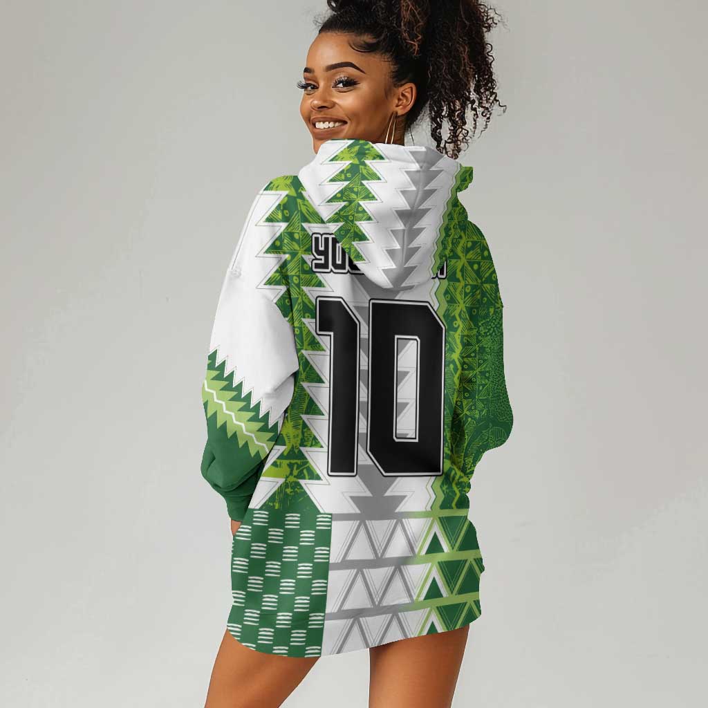 Custom Nigeria National Football Hoodie Dress Naija Super Eagles - African Pride
