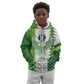 Custom Nigeria National Football Kid Hoodie Naija Super Eagles - African Pride