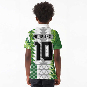 Custom Nigeria National Football Kid Polo Shirt Naija Super Eagles - African Pride