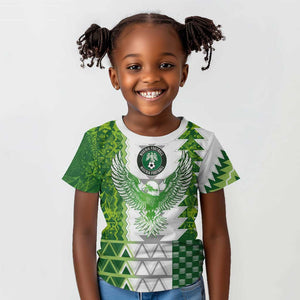 Custom Nigeria National Football Kid T shirt Naija Super Eagles - African Pride