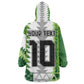 Custom Nigeria National Football Kid Wearable Blanket Hoodie Naija Super Eagles - African Pride