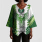 Custom Nigeria National Football Kimono Sleeve Blouse Naija Super Eagles - African Pride