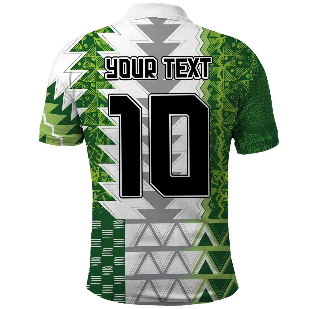 Custom Nigeria National Football Polo Shirt Naija Super Eagles - African Pride
