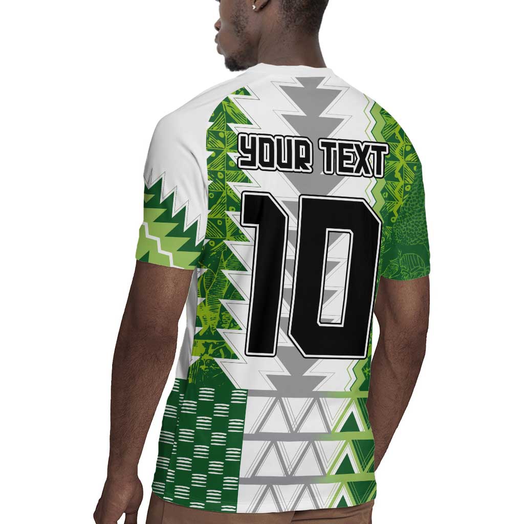 Custom Nigeria National Football Rugby Jersey Naija Super Eagles - African Pride