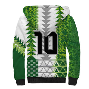 Custom Nigeria National Football Sherpa Hoodie Naija Super Eagles - African Pride