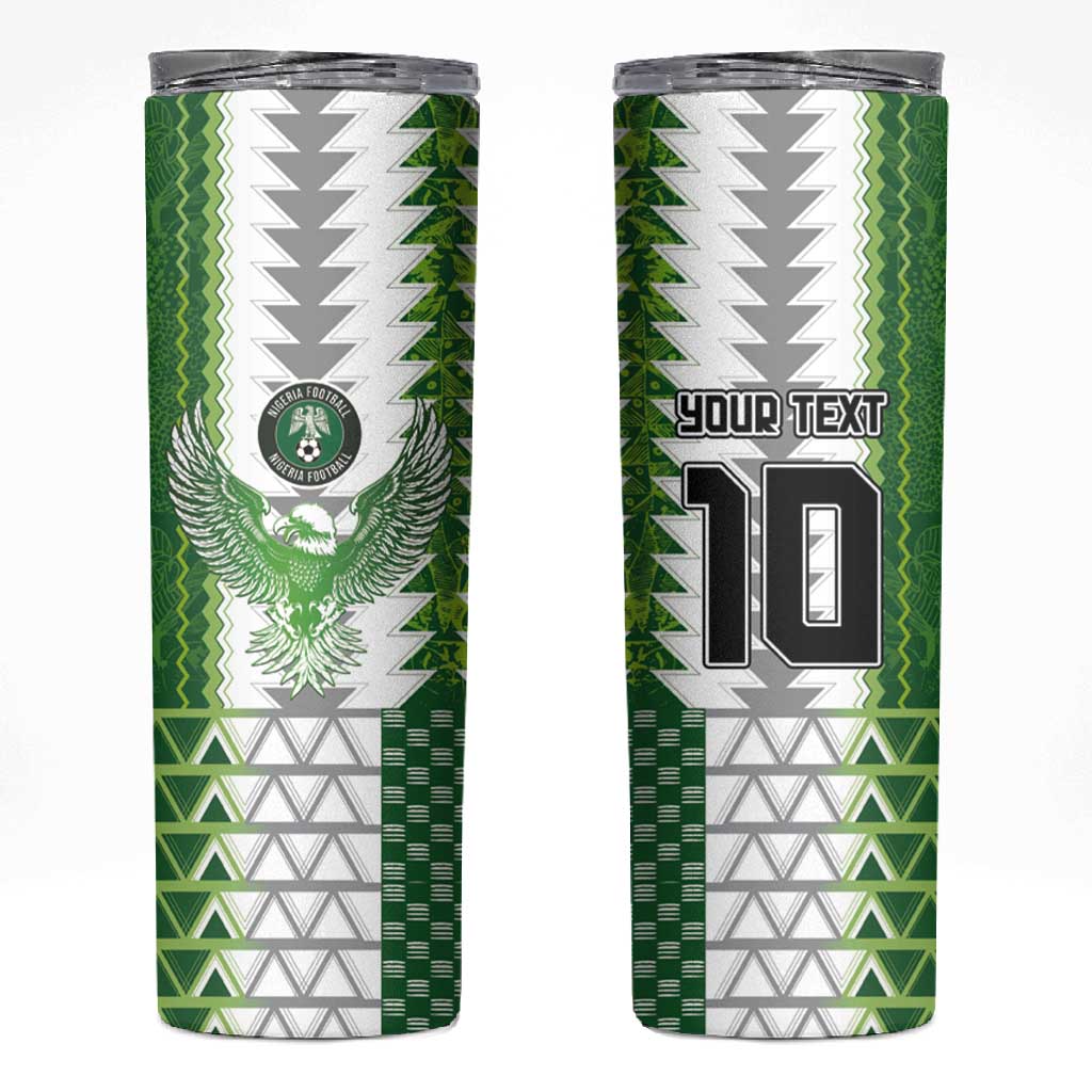 Custom Nigeria National Football Skinny Tumbler Naija Super Eagles - African Pride