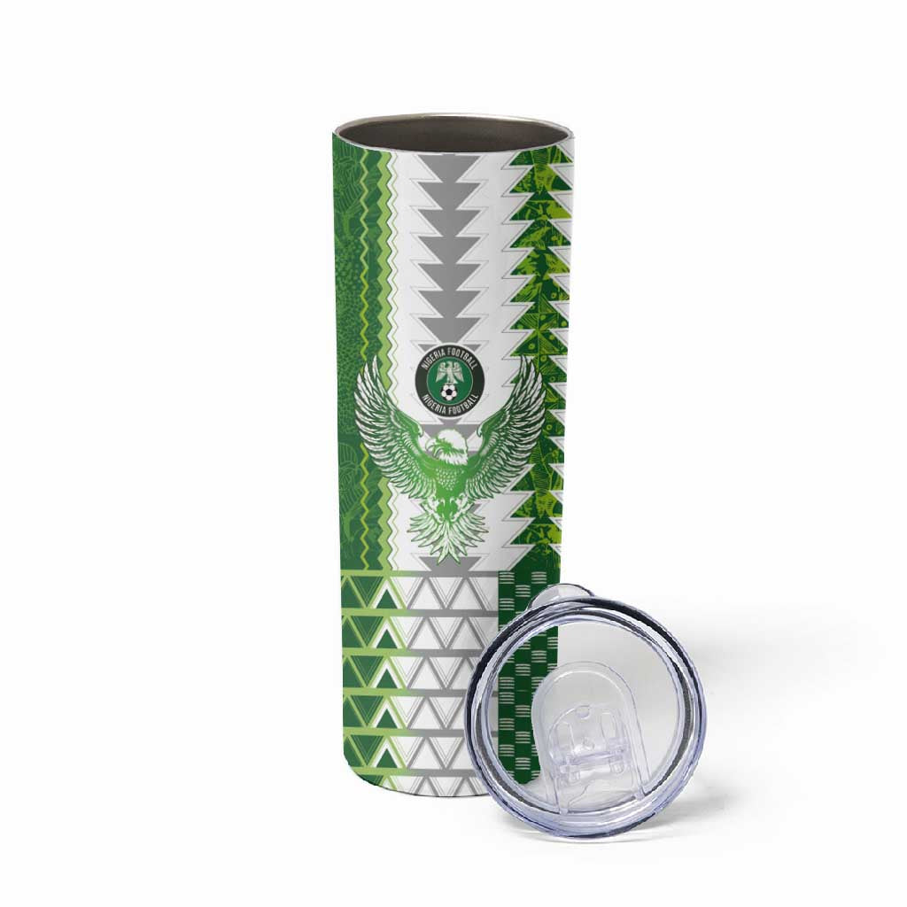 Custom Nigeria National Football Skinny Tumbler Naija Super Eagles - African Pride