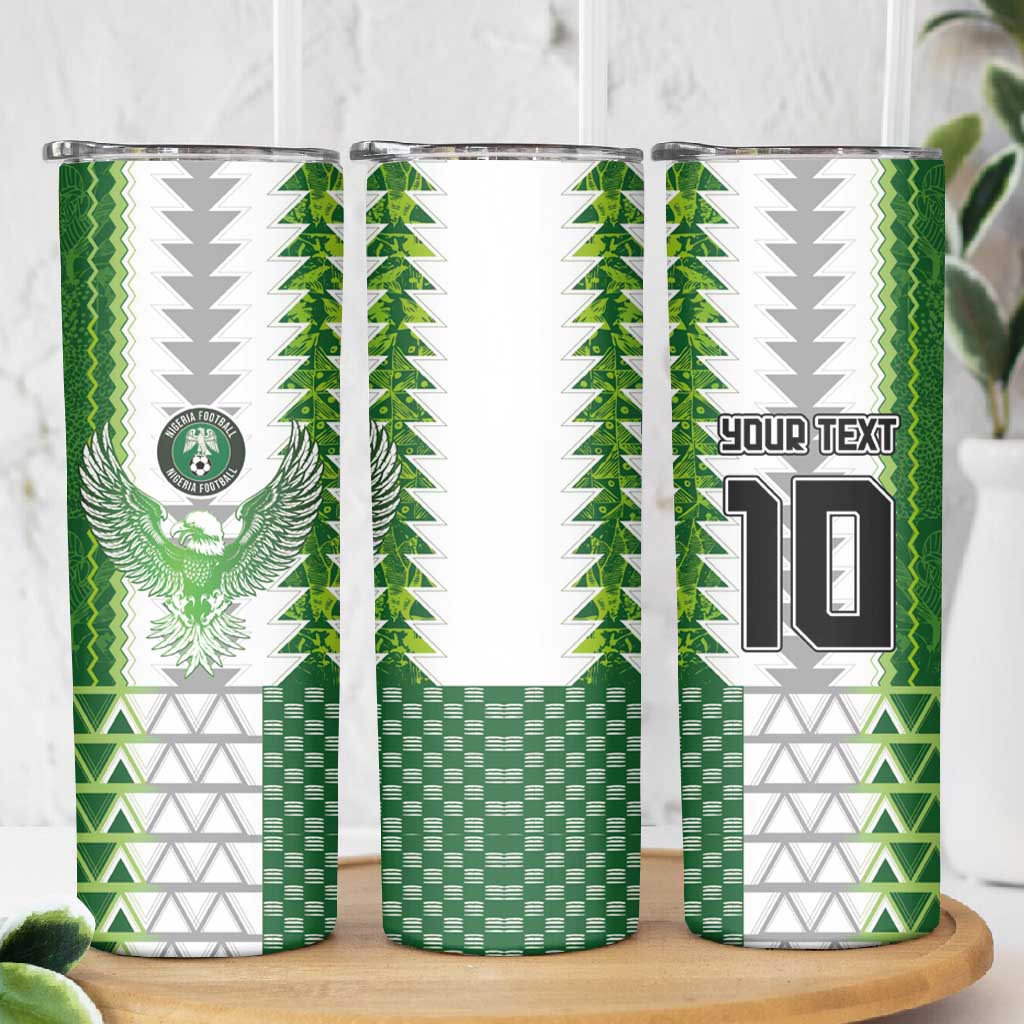 Custom Nigeria National Football Skinny Tumbler Naija Super Eagles - African Pride