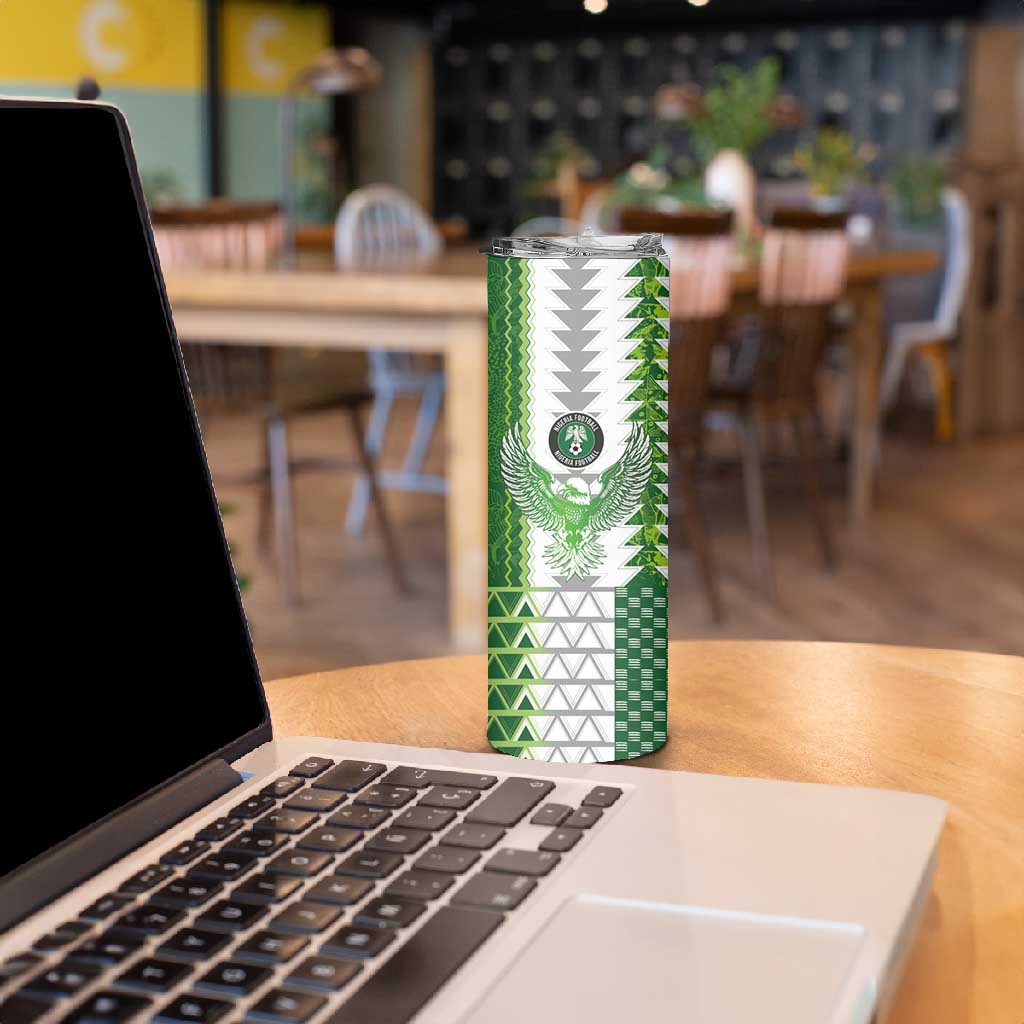 Custom Nigeria National Football Skinny Tumbler Naija Super Eagles - African Pride