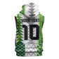 Custom Nigeria National Football Sleeveless Hoodie Naija Super Eagles - African Pride