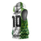 Custom Nigeria National Football Sleeveless Hoodie Naija Super Eagles - African Pride