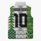 Custom Nigeria National Football Sleeveless Puffer Jacket Naija Super Eagles - African Pride