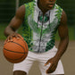 Custom Nigeria National Football Sleeveless Zip Hoodie Naija Super Eagles - African Pride