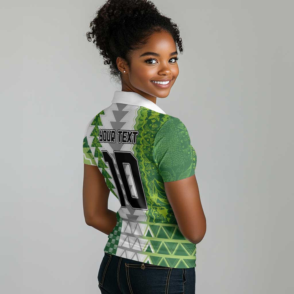 Custom Nigeria National Football Women Polo Shirt Naija Super Eagles - African Pride