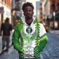 Custom Nigeria National Football Zip Hoodie Naija Super Eagles - African Pride