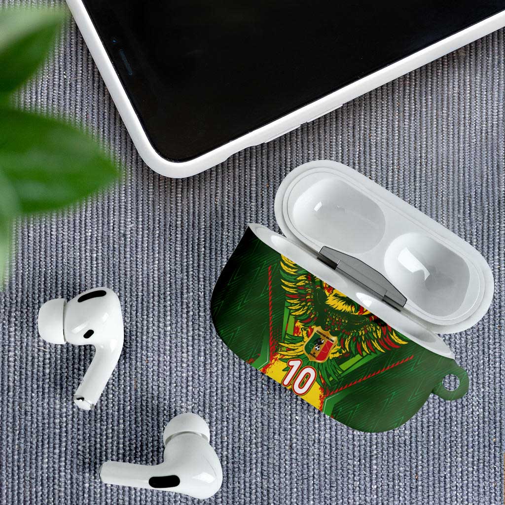 Custom Mali National Football AirPods Case Grunge Les Aigles Sporty Style - African Pride