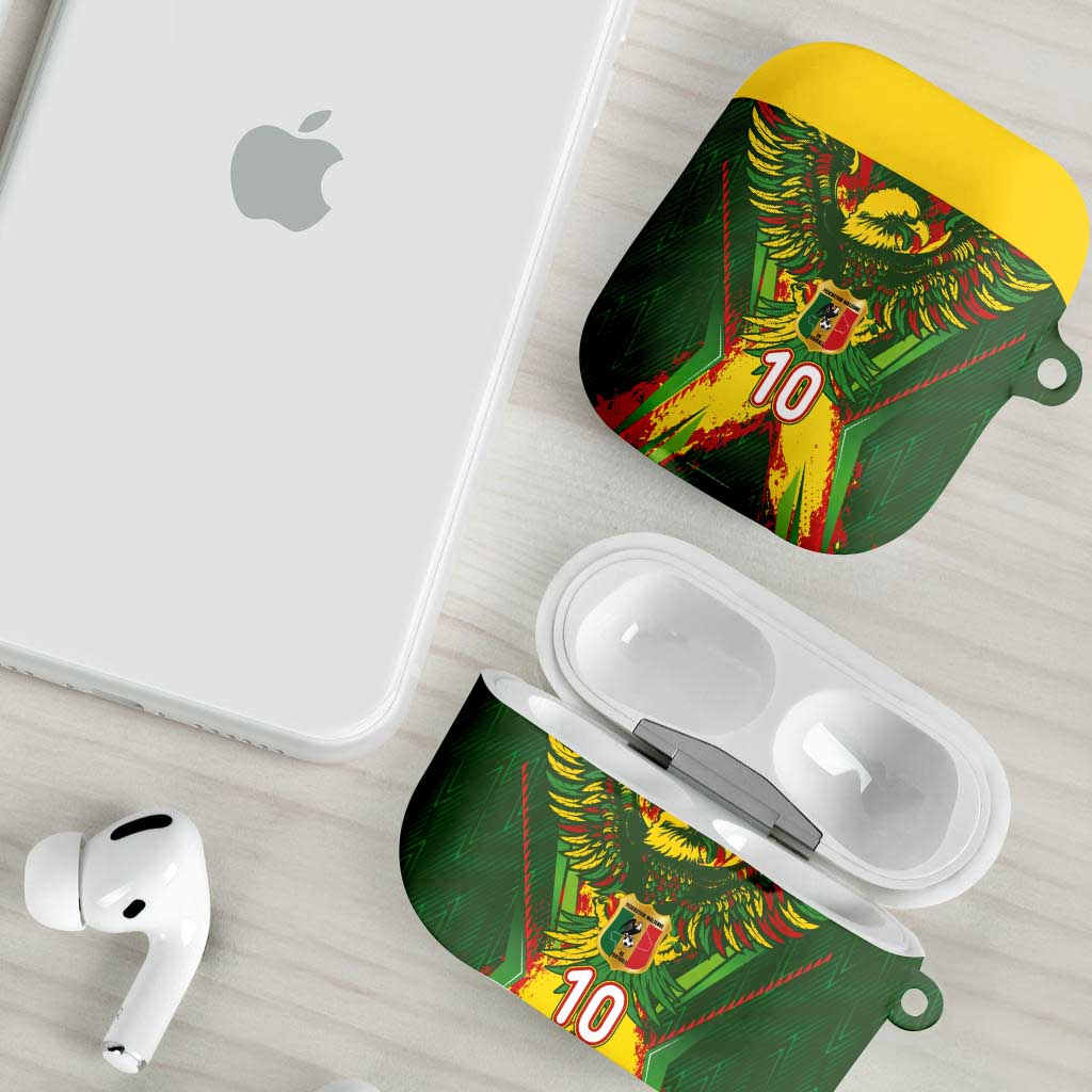 Custom Mali National Football AirPods Case Grunge Les Aigles Sporty Style - African Pride