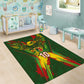 Custom Mali National Football Area Rug Grunge Les Aigles Sporty Style - African Pride