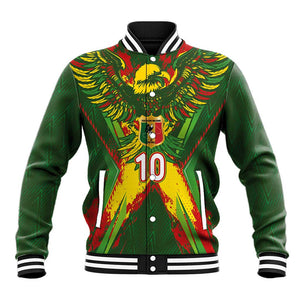 Custom Mali National Football Baseball Jacket Grunge Les Aigles Sporty Style - African Pride