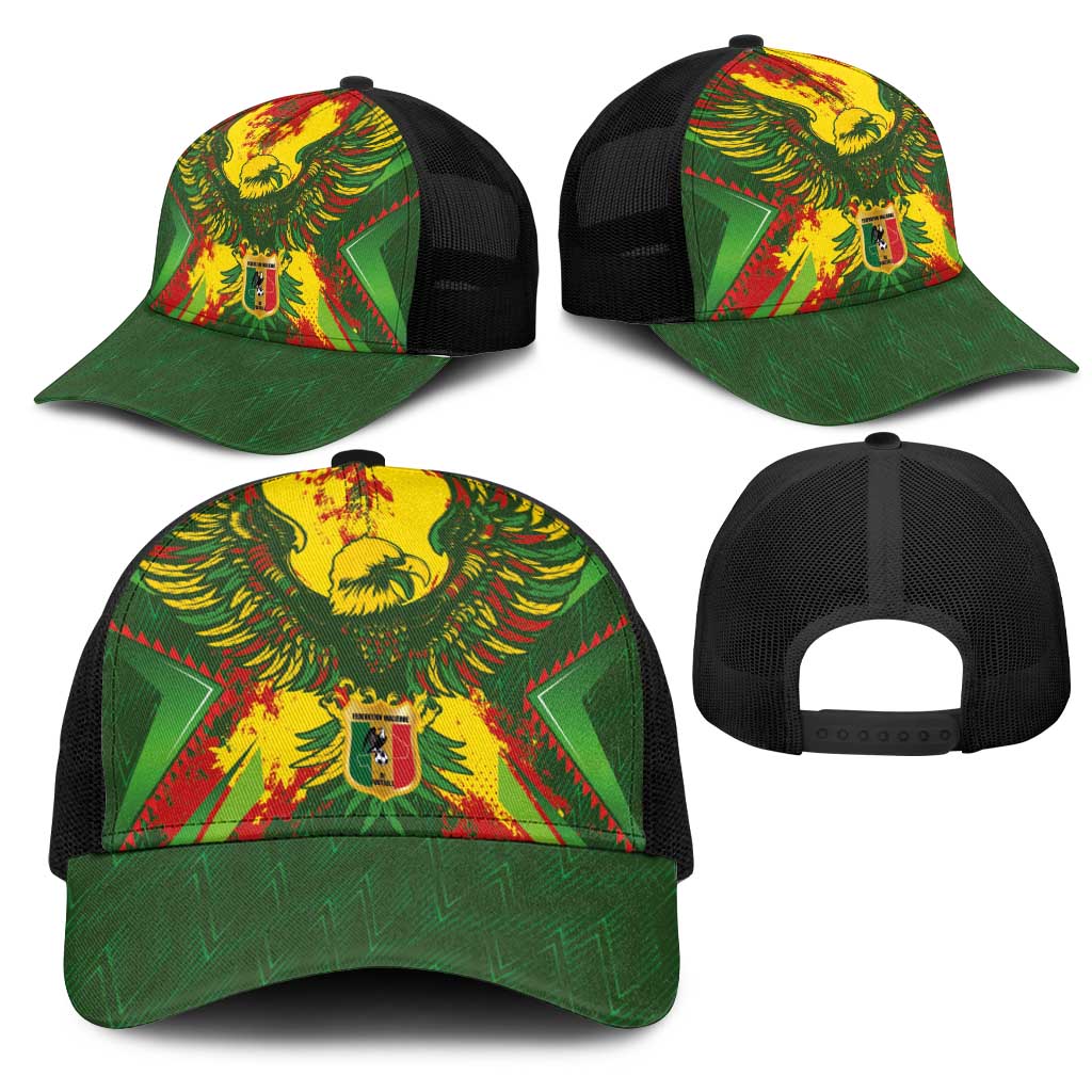 Mali National Football Baseball Net Cap Grunge Les Aigles Sporty Style - African Pride