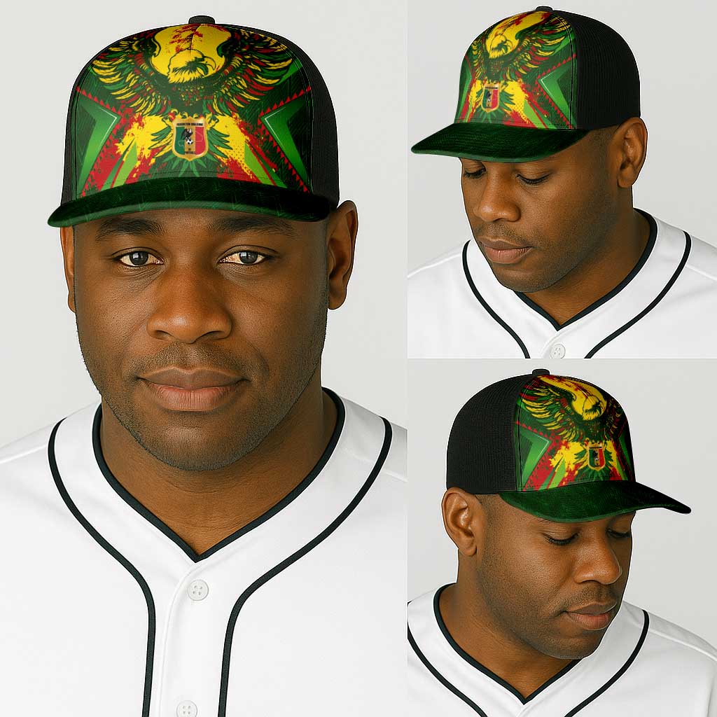Mali National Football Baseball Net Cap Grunge Les Aigles Sporty Style - African Pride