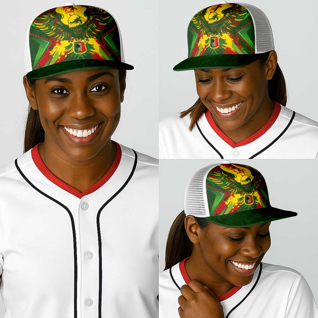 Mali National Football Baseball Net Cap Grunge Les Aigles Sporty Style - African Pride