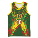 Custom Mali National Football Basketball Jersey Grunge Les Aigles Sporty Style - African Pride